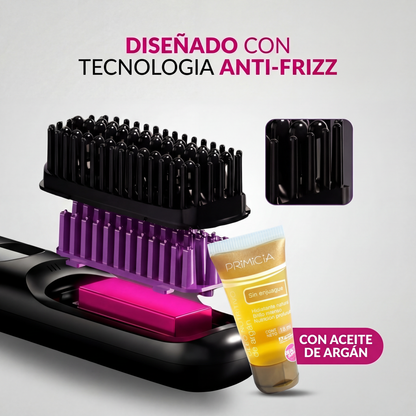 BloomBrushPro™ — Peine Alisador + Aceite de Argán